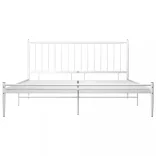 fehér fém ágykeret 180 x 200 cm