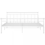 fehér fém ágykeret 160 x 200 cm