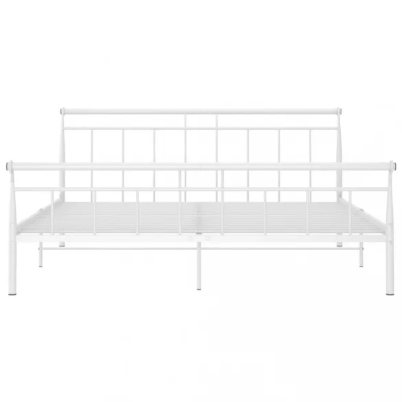 fehér fém ágykeret 160 x 200 cm