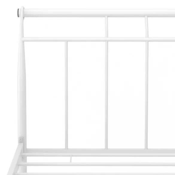 fehér fém ágykeret 160 x 200 cm