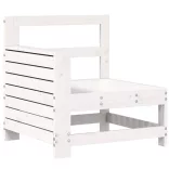 fehér 7 részes tömör fenyőfa kerti kanapészett