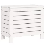 fehér 7 részes tömör fenyőfa kerti kanapészett