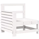 fehér 7 részes tömör fenyőfa kerti kanapészett