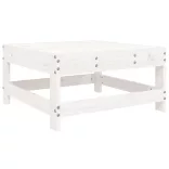 8 részes fehér tömör fenyőfa kerti kanapészett