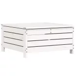 8 részes fehér tömör fenyőfa kerti kanapészett