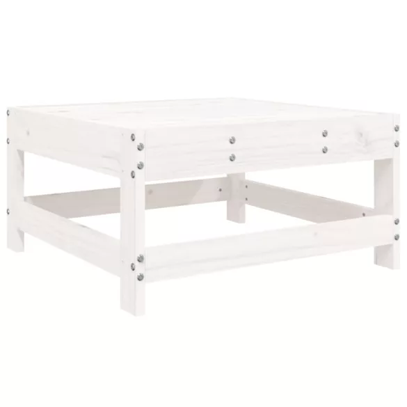 8 részes fehér tömör fenyőfa kerti kanapészett