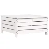 8 részes fehér tömör fenyőfa kerti kanapészett