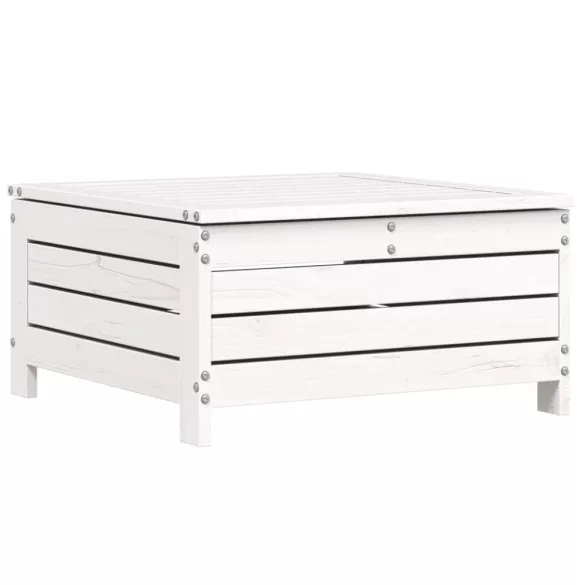 8 részes fehér tömör fenyőfa kerti kanapészett