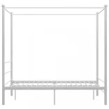 fehér fém baldachinos ágykeret 120 x 200 cm