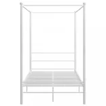 fehér fém baldachinos ágykeret 120 x 200 cm