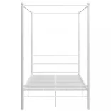 fehér fém baldachinos ágykeret 140 x 200 cm