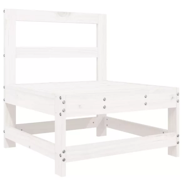 11 részes fehér tömör fenyőfa kerti kanapészett