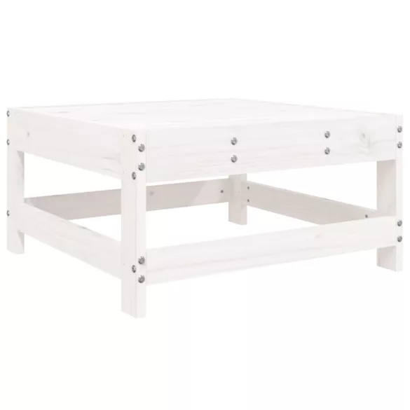 8 részes fehér tömör fenyőfa kerti kanapészett