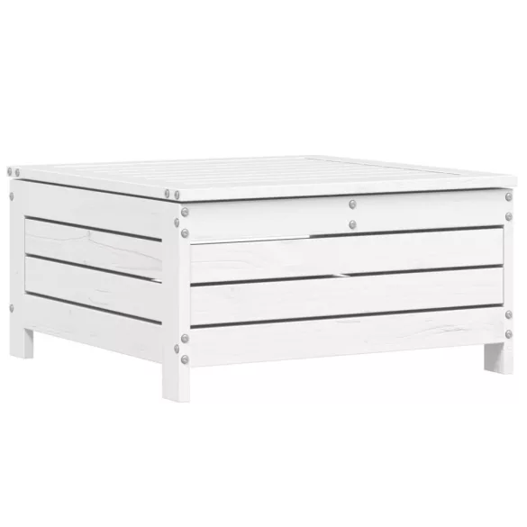 8 részes fehér tömör fenyőfa kerti kanapészett