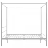 fehér fém baldachinos ágykeret 200 x 200 cm