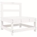 fehér 4 részes tömör fenyőfa kerti ülőgarnitúra