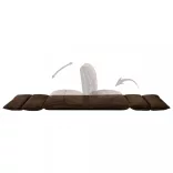 barna összecsukható mikroszálas padlómatrac