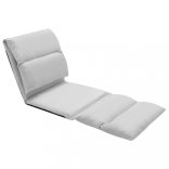 világosszürke összecsukható mikroszálas padlómatrac