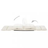 krémszínű összecsukható mikroszálas padlómatrac