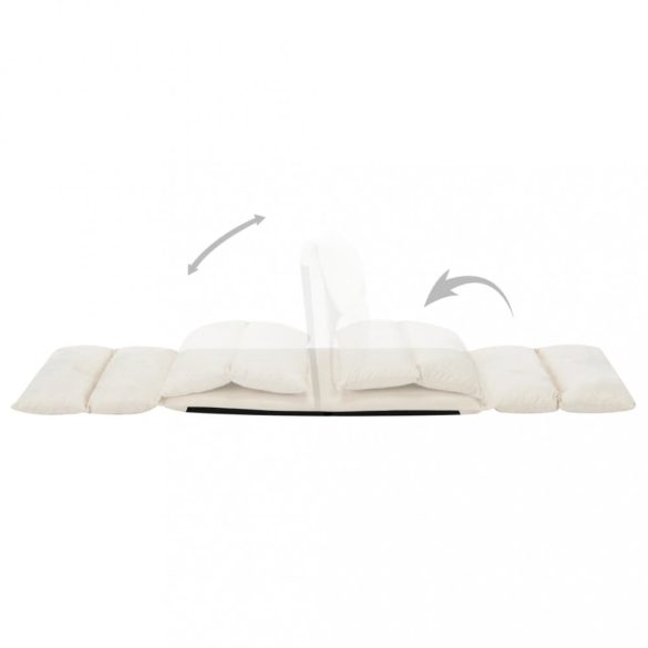 krémszínű összecsukható mikroszálas padlómatrac