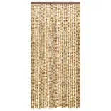 bézs és barna zsenília rovarfüggöny 100 x 220 cm