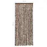 barna és fehér zsenília rovarfüggöny 56 x 185 cm