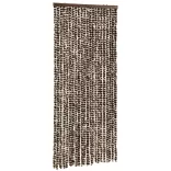 barna és fehér zsenília rovarfüggöny 90 x 220 cm