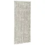 világos- és sötétszürke zsenília rovarfüggöny 90 x 220 cm