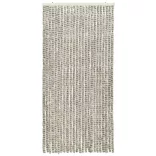 világos- és sötétszürke zsenília rovarfüggöny 100 x 220 cm