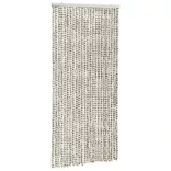 világos- és sötétszürke zsenília rovarfüggöny 100 x 220 cm