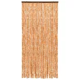 okkersárga és fehér zsenília rovarfüggöny 100 x 220 cm