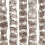 tópszínű és fehér zsenília rovarfüggöny 100 x 220 cm