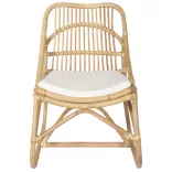 vászon és rattan szék