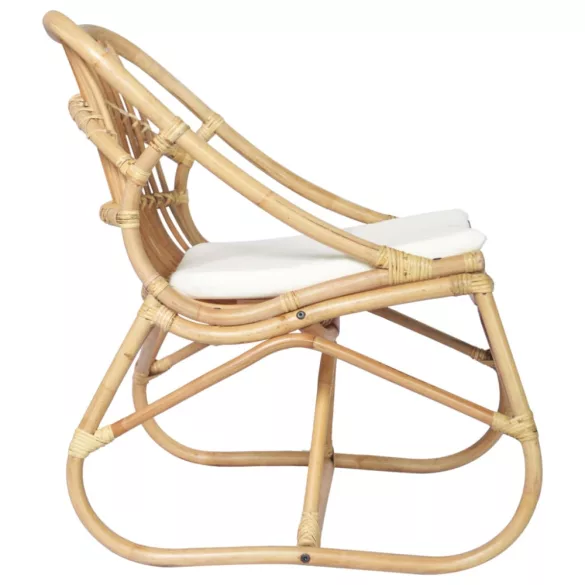 vászon és rattan szék