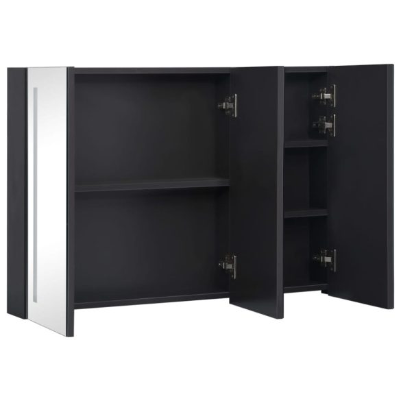 tükrös fürdőszobaszekrény LED világítással 89 x 14 x 62 cm