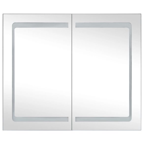 tükrös fürdőszobaszekrény LED világítással 80 x 12,2 x 68 cm