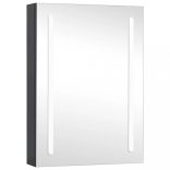 tükrös fürdőszobaszekrény LED világítással 50 x 13 x 70 cm