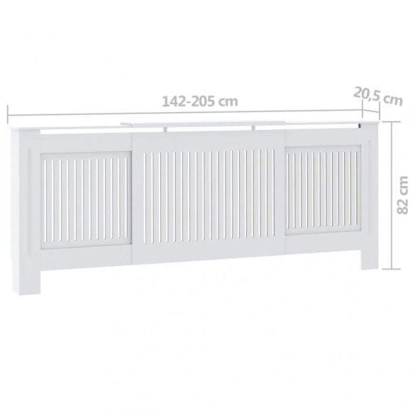 fehér szerelt fa radiátorburkolat 78 cm
