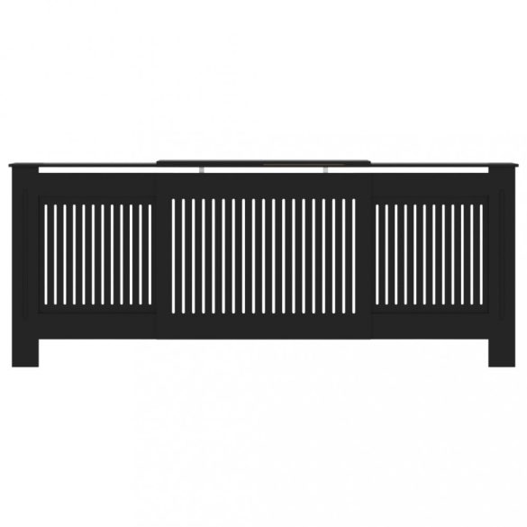 fekete szerelt fa radiátorburkolat 205 cm