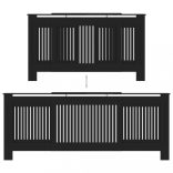 fekete szerelt fa radiátorburkolat 205 cm