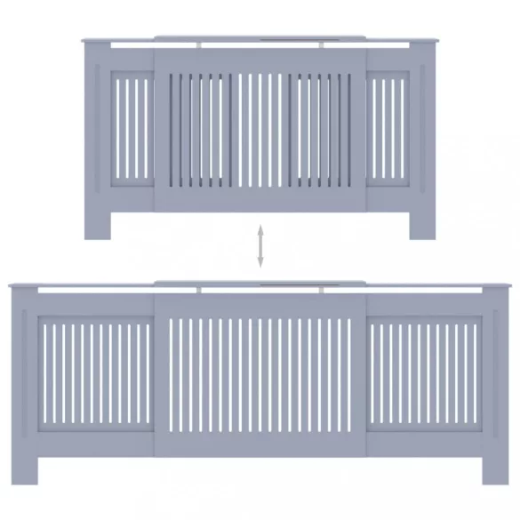 szürke MDF radiátorburkolat 205 cm