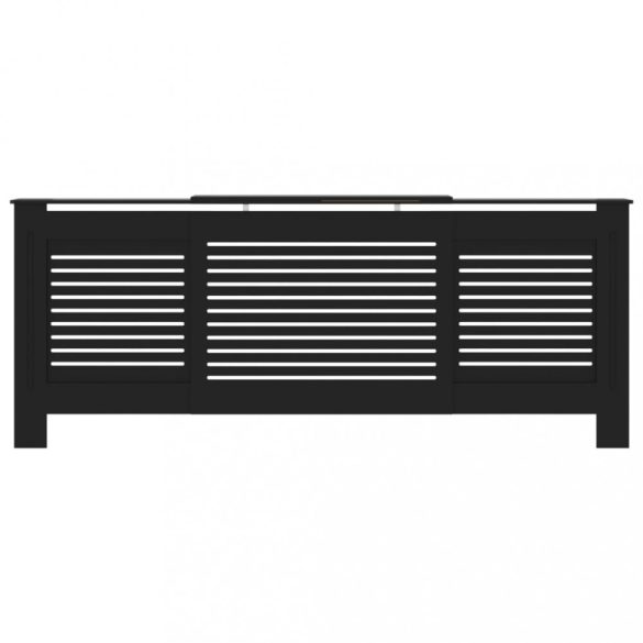 fekete MDF radiátorburkolat 205 cm