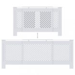 fehér MDF radiátorburkolat 205 cm