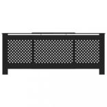 fekete MDF radiátorburkolat 205 cm