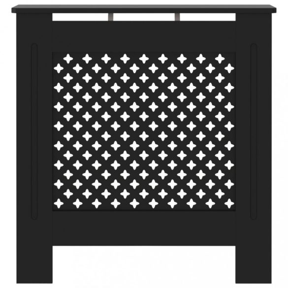 fekete MDF radiátorburkolat 78 cm