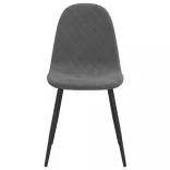 2 db sötétszürke bársony étkezőszék