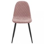 2 db rózsaszín bársony étkezőszék