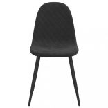 2 db fekete bársony étkezőszék