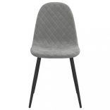 4 db világosszürke bársony étkezőszék