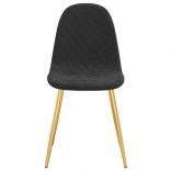 2 db fekete bársony étkezőszék